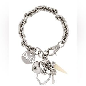 D&G Stainless Steel Charm Bracelet